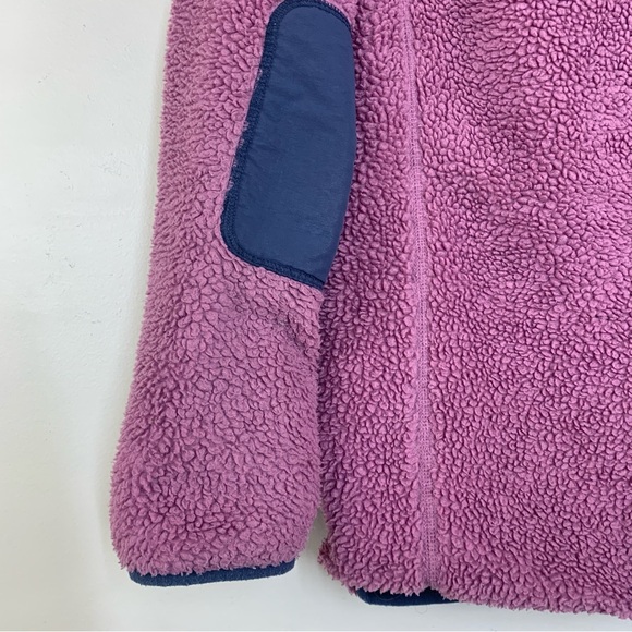 L.L.Bean Sherpa Hooded Jacket Punk/Blue -XL 18 - Picture 5 of 14